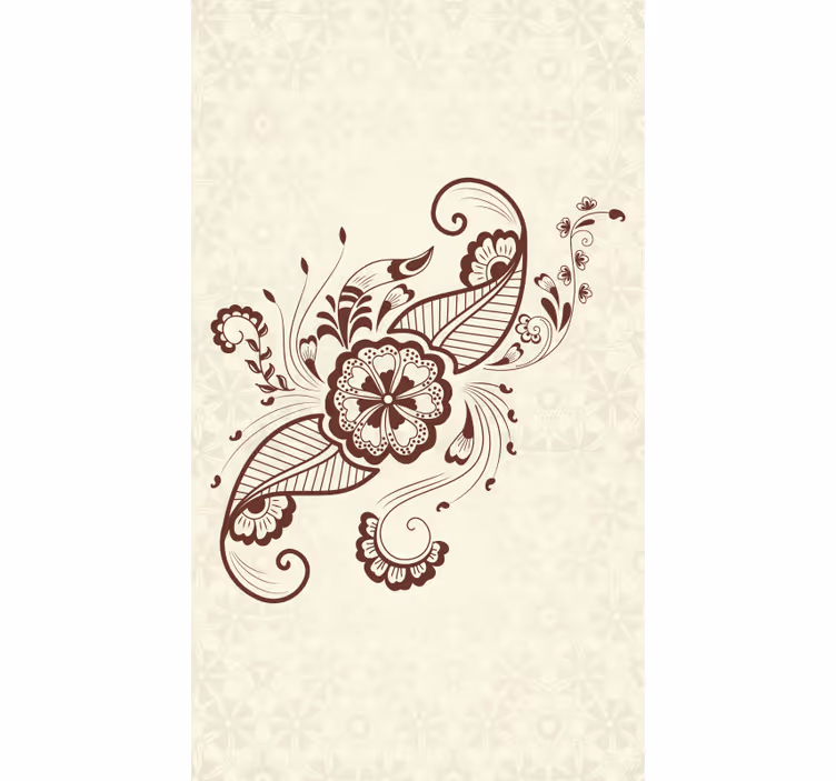 Mehndi okras čipkaste elegantne rolete - TenStickers