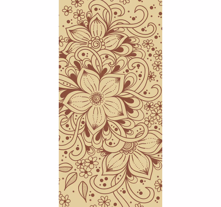 Cvetlični vzorec paisley rustikalni senčilo - TenStickers