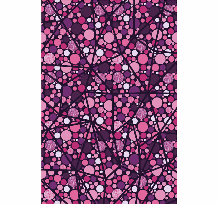 Različne vijolične pike glavna spalnica - TenStickers