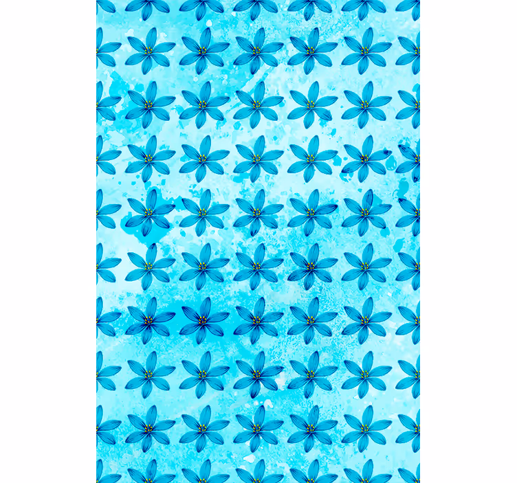 Beautiful blue blooms cvetje in rastline v senci - TenStickers