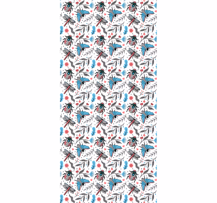 Rože in žuželke sadijo Roleta - TenStickers