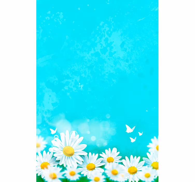 Malo cvetja margarite in zasadite rolo - TenStickers