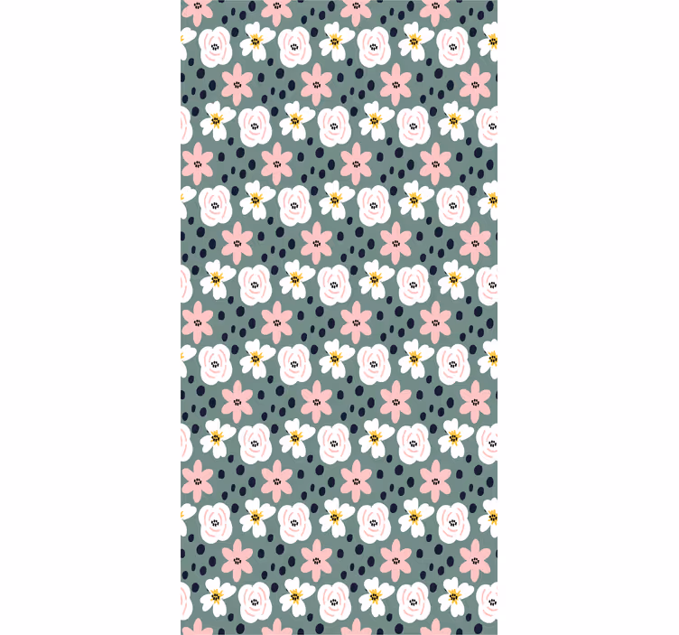 Daisy in narcissus vzorec cvetja moderne rolete - TenStickers