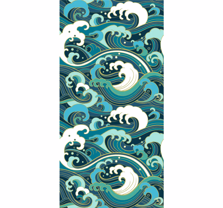 Art nouveau valovi izvirnik rolo senčilo - TenStickers