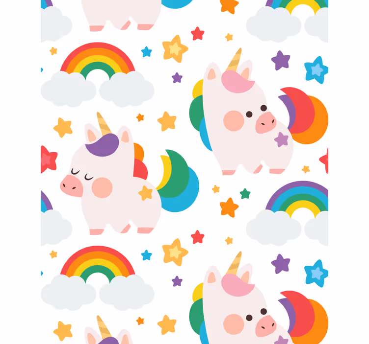 Ljubka igra samorogov senčilo - TenStickers