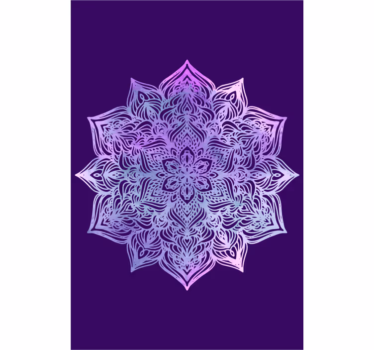 Vijolična oblika mandale.. Zen Roleta - TenStickers