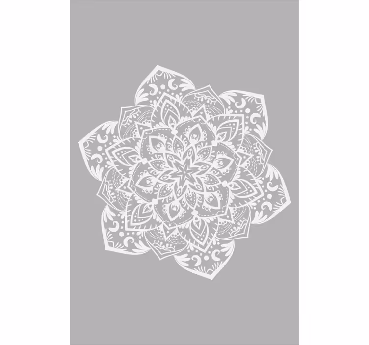 Siva minimalistična Roletne glavna spalnica mandala - TenStickers