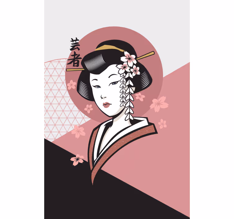Elegantna japonka vzorčeni senčilo - TenStickers