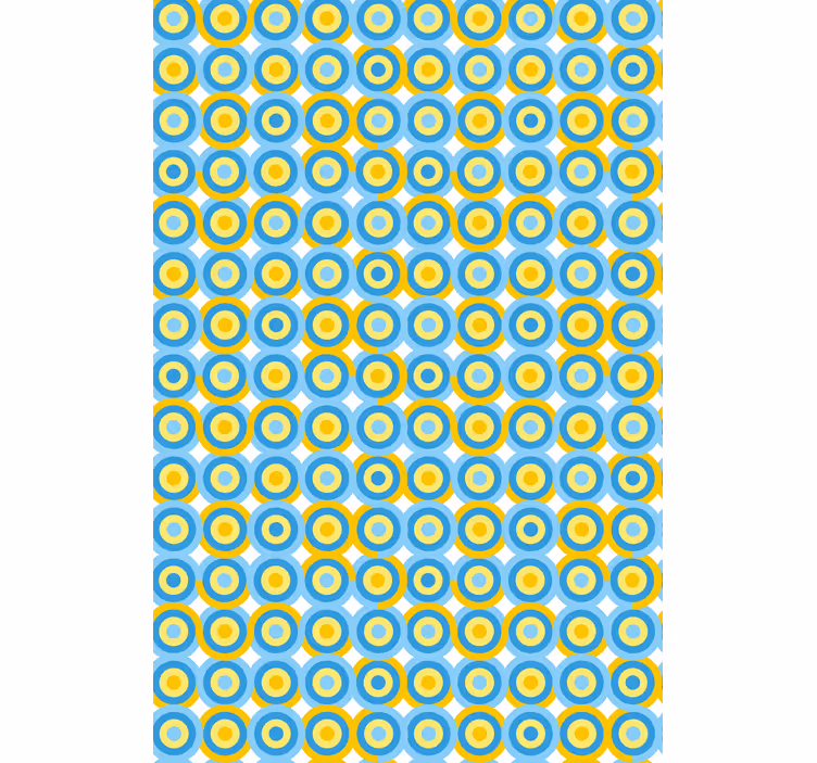 Krožni vzorec v modri barvi senčilo - TenStickers