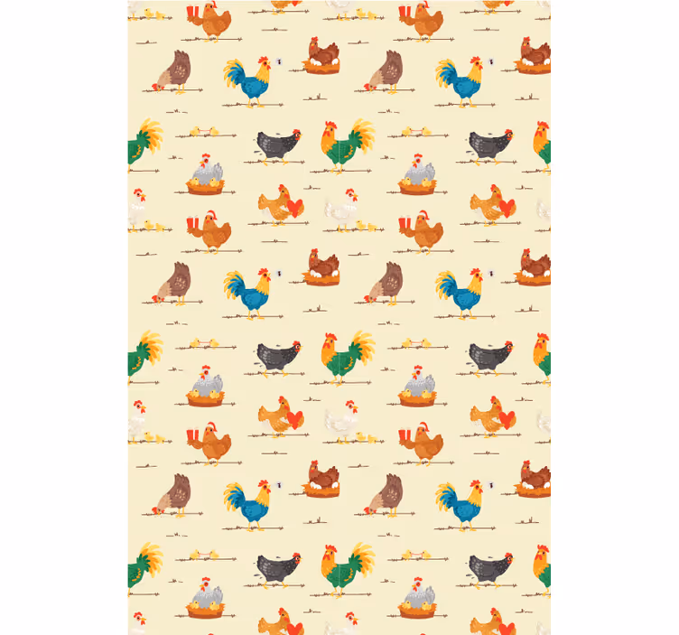 Chickens and roosters živali senčilo - TenStickers