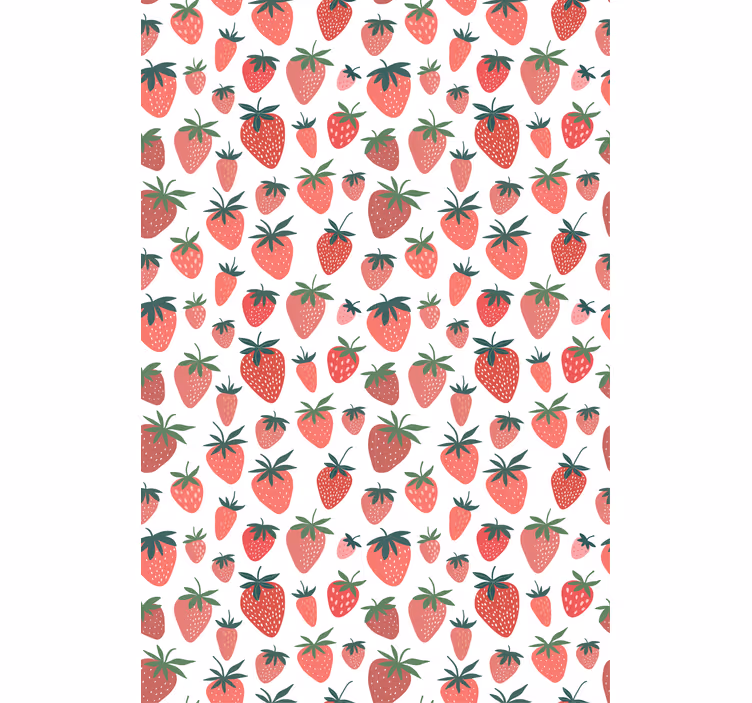 Strawberry pattern design sadje in zelenjava senčilo - TenStickers