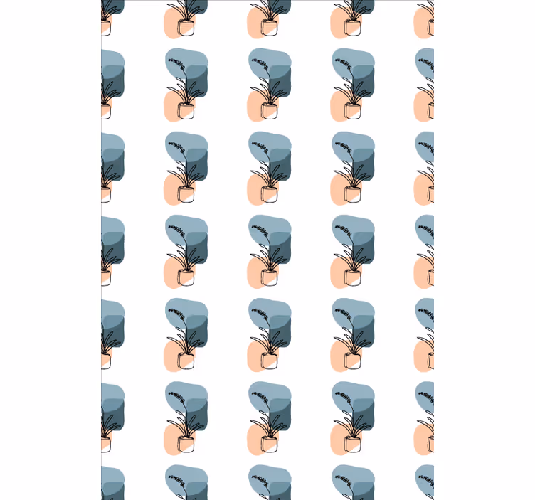 Minimalistično oblikovanje orhidej cvetlični senčilo - TenStickers
