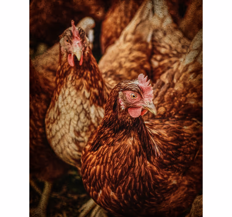 Rustikalne farmske piščance živali senčilo - TenStickers