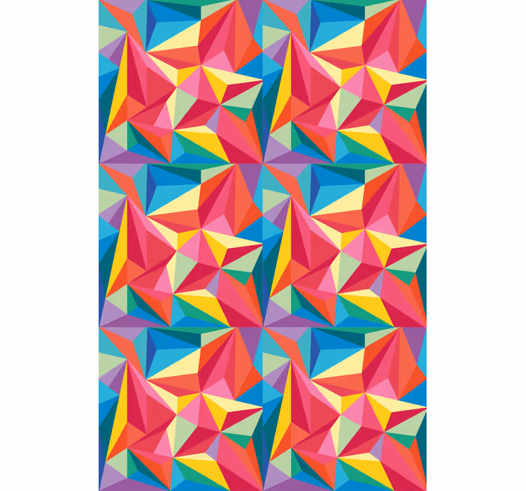 Večbarvna geometrijska podoba rolo slikanje - TenStickers