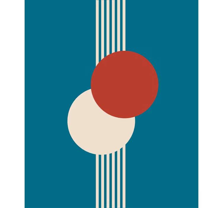 Geometric circle composition sodobno senčilo - TenStickers