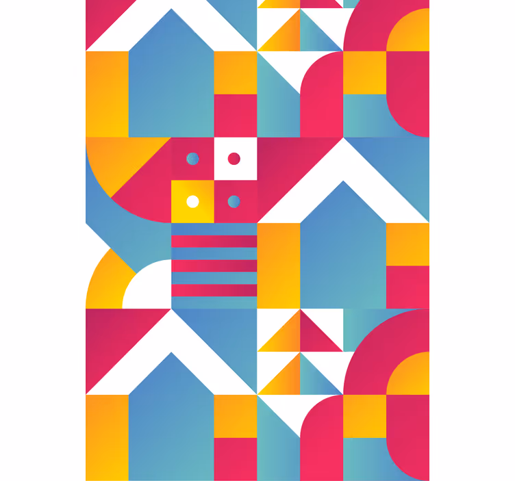 Geometrijski urbani vzorci sodobni senčilo - TenStickers