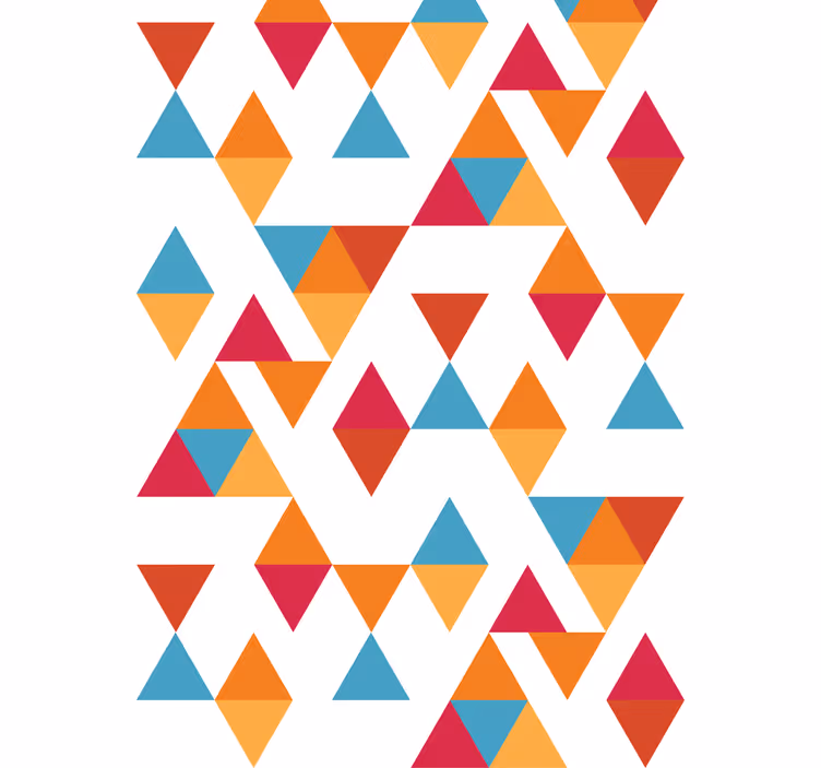 Diamantna oblika geometrijska umetnost rolo slikarstvo - TenStickers
