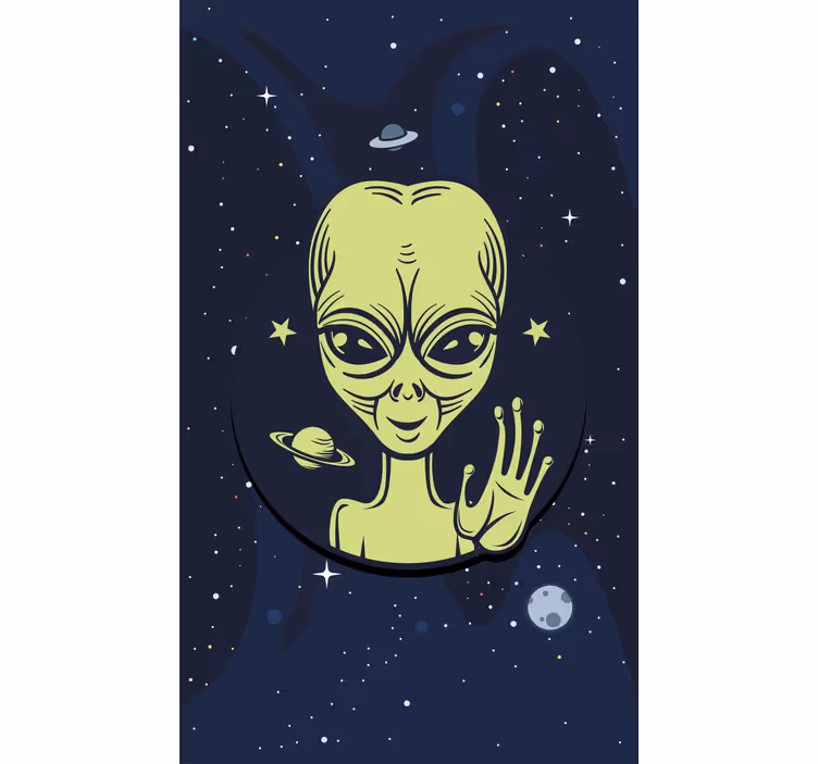 Tujec v vesolju geek senčilo - TenStickers