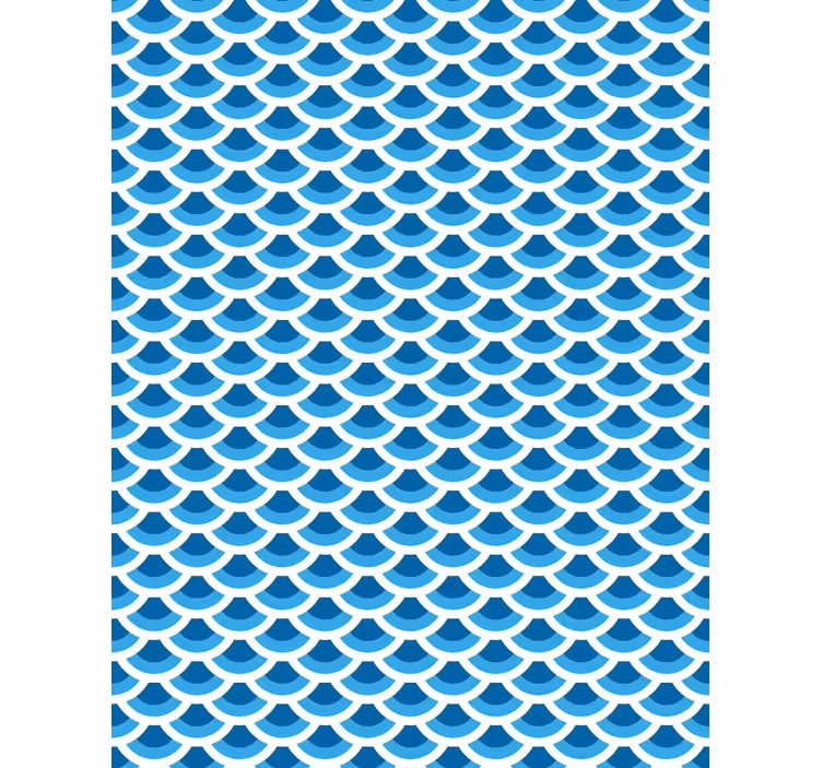 Modre luske vzorec moderne žaluzije - TenStickers