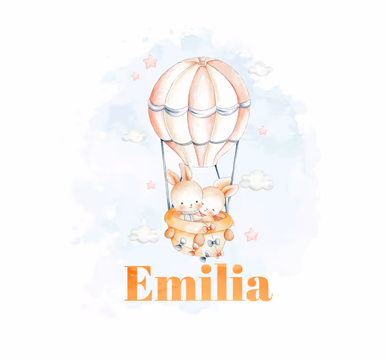 Pastelni balon s Roletami živalmi - TenStickers