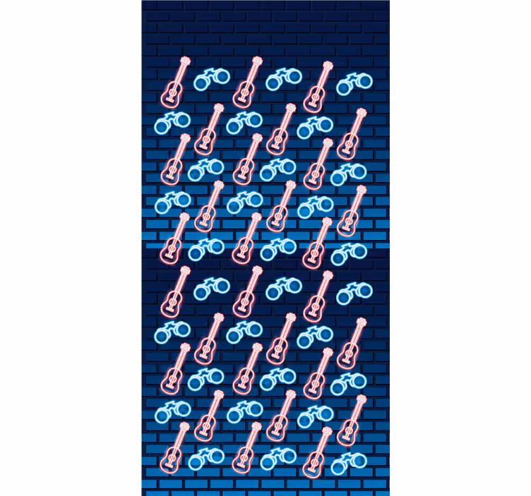 Glasbeni kitarski vzorec izvirnik rolo senčilo - TenStickers