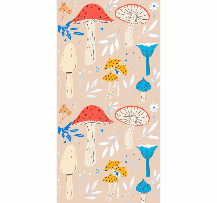 Stilizirana ilustracija gliv senčilo - TenStickers