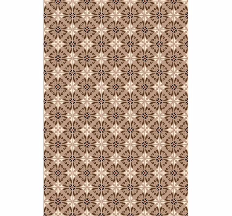 Brown geometric pattern tekstura in vzorec senčilo - TenStickers