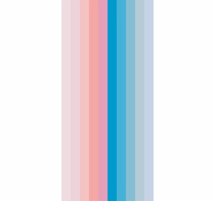 Odtenki pastelnih barv blokirajo dnevno sobo - TenStickers