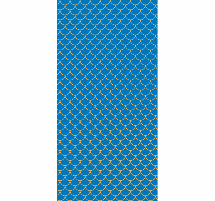 Scalloped wave pattern tekstura in vzorec senčilo - TenStickers