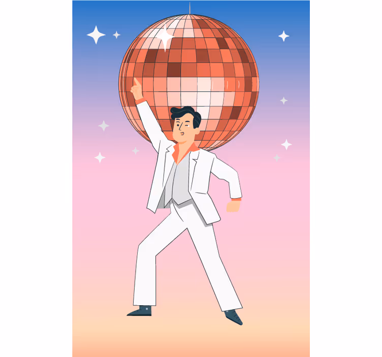 Poza disko plesalke izvirnik rolo senčilo - TenStickers