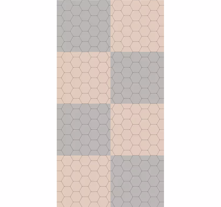 Bloki s šesterokotnim vzorcem elegantna rolo zavesa - TenStickers