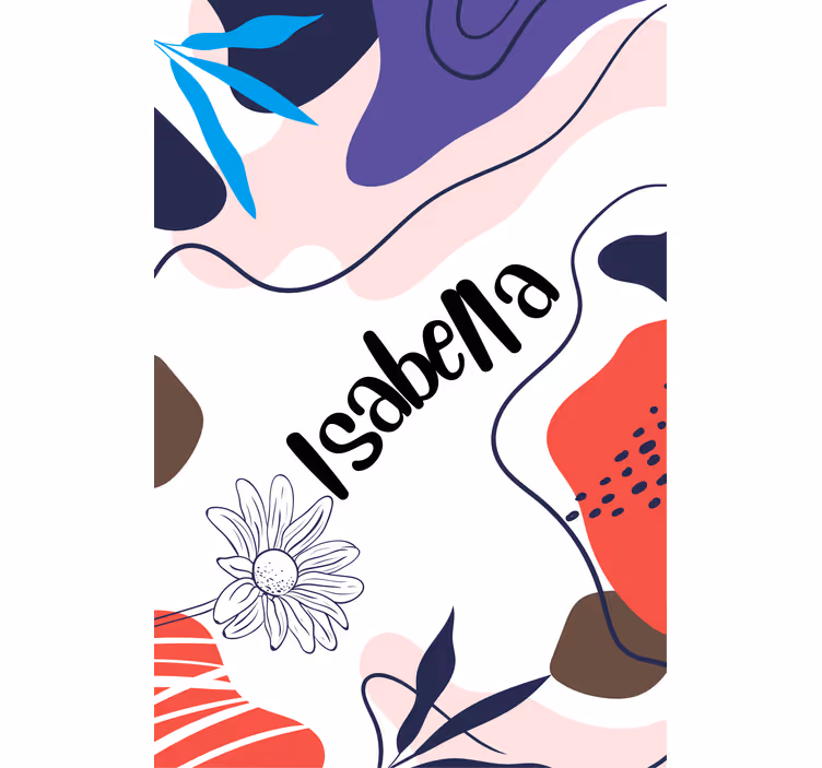 Motiv cvetnega imena sodobni senčilo - TenStickers