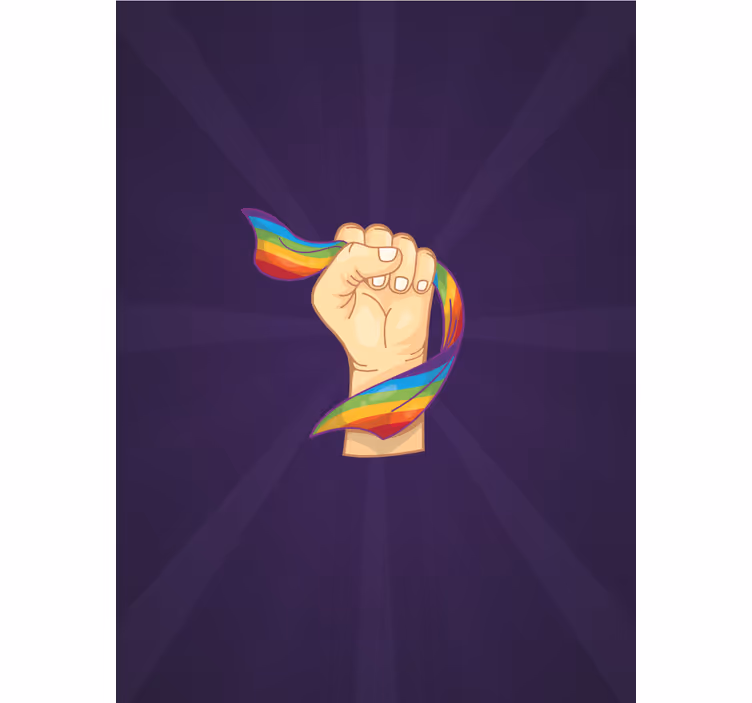 Pest, ki drži mavrico izvirnik rolo senčilo - TenStickers