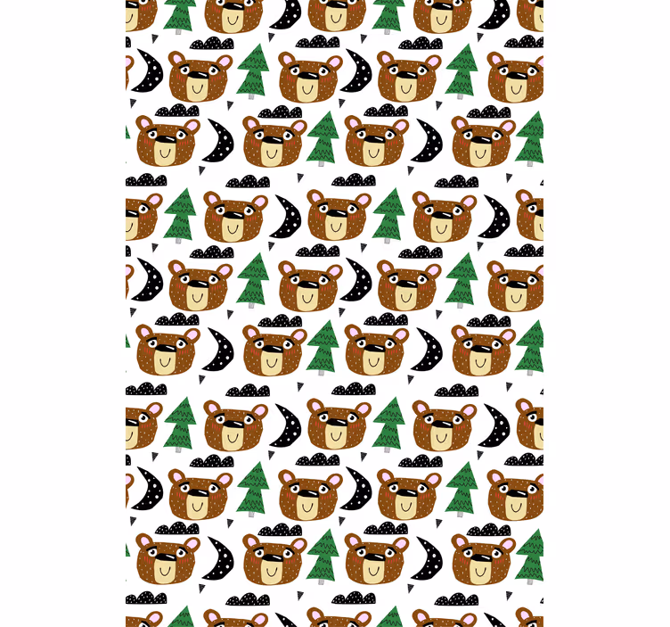 Vzorci medvedkov otroška rolo senčila - TenStickers