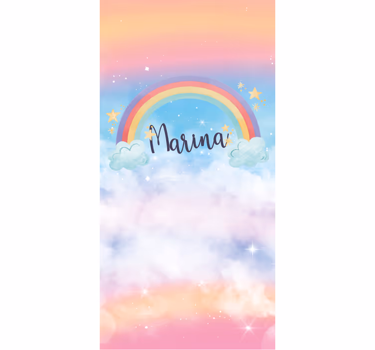 Fantastična mavrica z lepimi oblaki - TenStickers