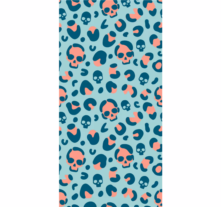 Lobanje na leopardjem potisku zabavno senčilo - TenStickers