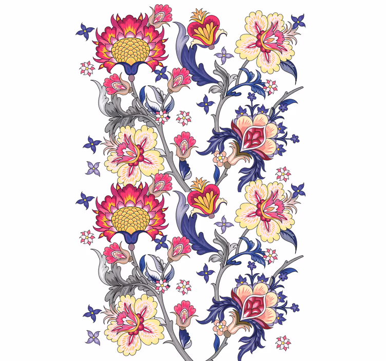 Vibrant floral arrangement cvetlični senčilo - TenStickers