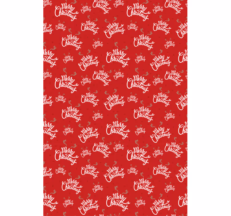 Merry christmas pattern rolo zavesa z besedilom - TenStickers