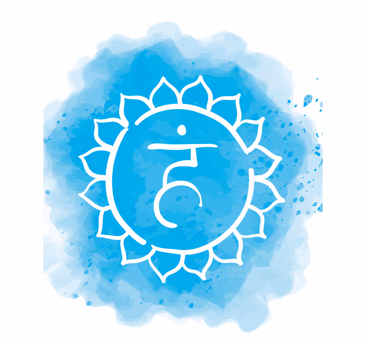 Simbol grlene čakre zen rolo - TenStickers