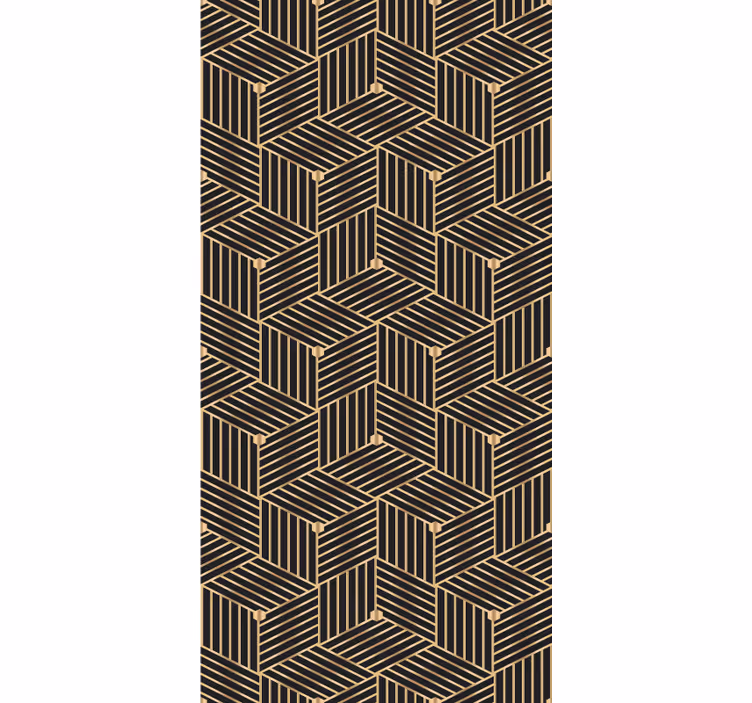 Zlati geometrijski deco vzorec elegantne žaluzije - TenStickers