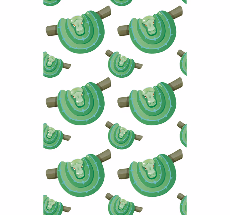 Dizajn zelene kače živali senčilo - TenStickers