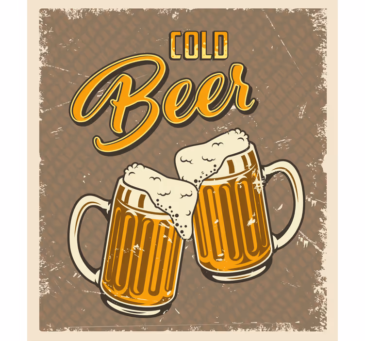 Vrčki za hladno pivo šport senčilo - TenStickers