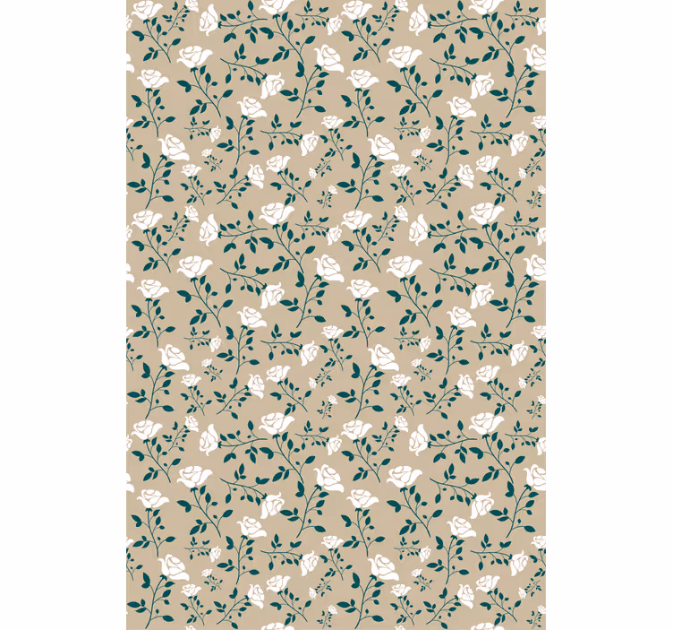 Gentle botanical motifs cvetje in rastline v senci - TenStickers