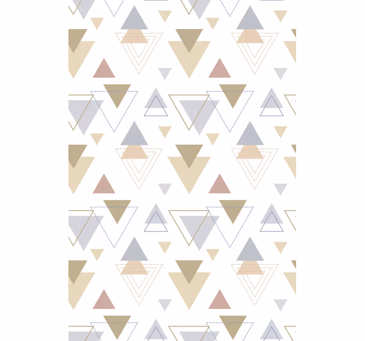 Senčila za glavno spalnico geometrijskega trikotnika - TenStickers