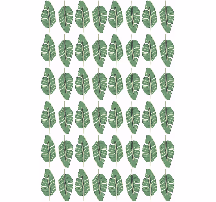 Leaf pattern motif cvetje in rastline senčilo - TenStickers