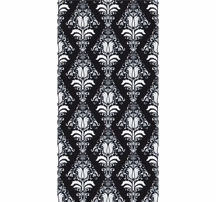 Brezčasen botanični motiv elegantna rolo zavesa - TenStickers