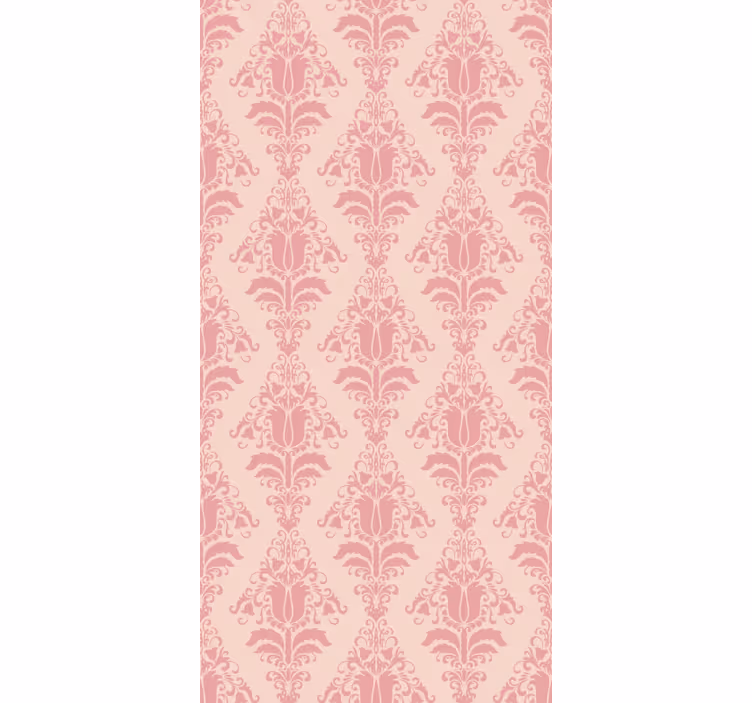 Roza eleganten motiv elegantna rolo zavesa - TenStickers