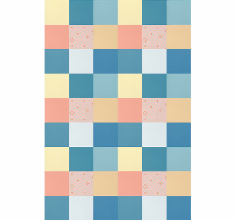 Colorful square pattern tekstura in vzorec senčilo - TenStickers