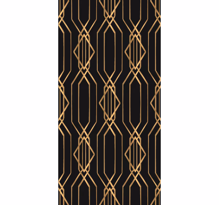 Geometric gold patterns elegantna rolo zavesa - TenStickers
