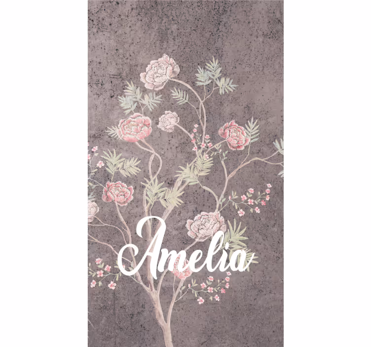Osebna cvetlična eleganca cvetje in rastline senčilo - TenStickers